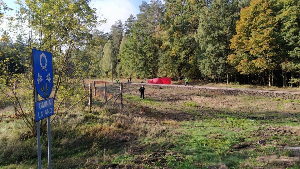 Tragiczny wypadek w miejscowości Błądzim, na pograniczu powiatów świeckiego i tucholskiego - na drodze wojewódzkiej nr 240/fot. Marcin Doliński