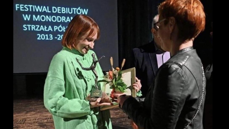 Statuetkę Sara Lech otrzymała za muzyczny spektakl „Te sprawy”/fot. nadesłane
