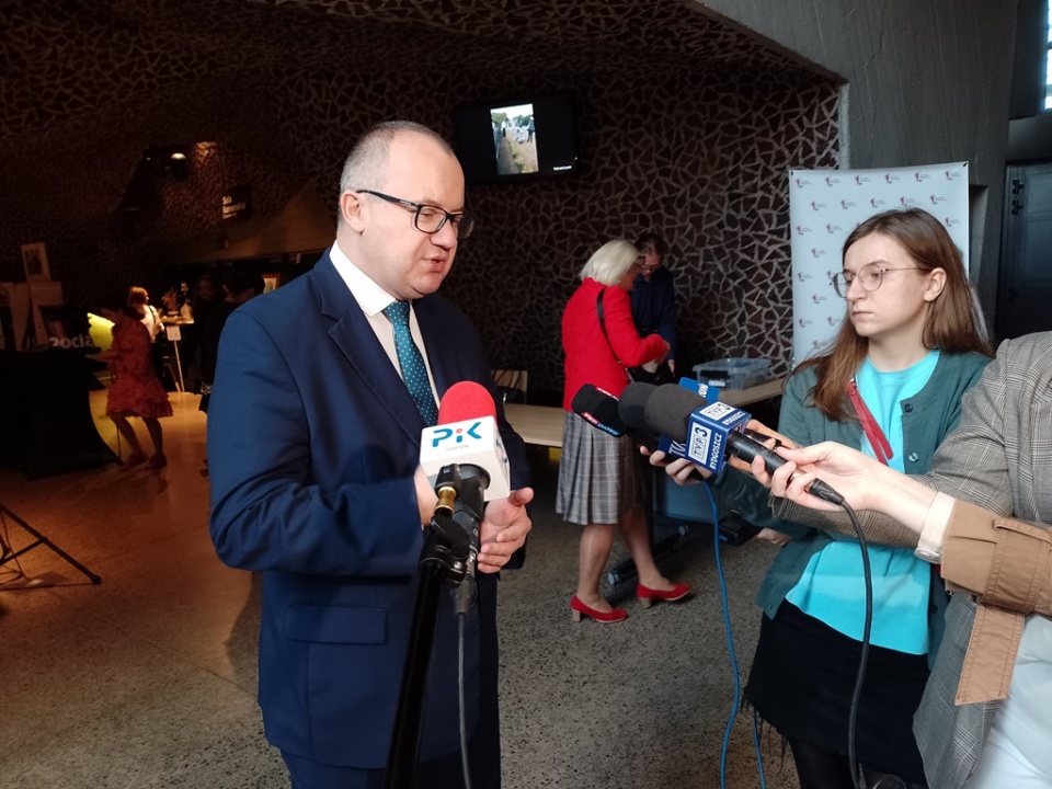 Prof. Adam Bodnar spotka się z mieszkańcami w świetlicy wiejskiej w Biskupicach koło Torunia/fot. Michał Zaręba