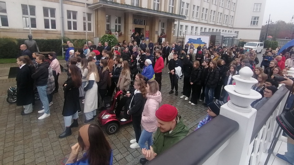 Akcja wsparcia Ukrainy w Toruniu. Fot.: Iwona Muszytowska–Rzeszotek/Polskie Radio PiK