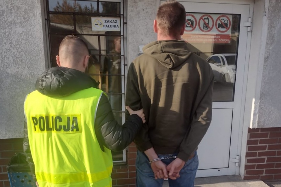 Sąd na wniosek prokuratora zastosował wobec mężczyzny trzymiesięczny areszt/fot. KWP w Bydgoszczy