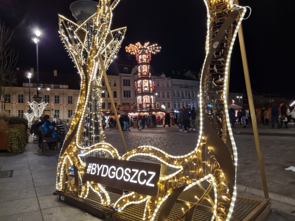 Ubiegłoroczne iluminacje w Bydgoszczy./fot. ZDMiKP Bydgoszcz
