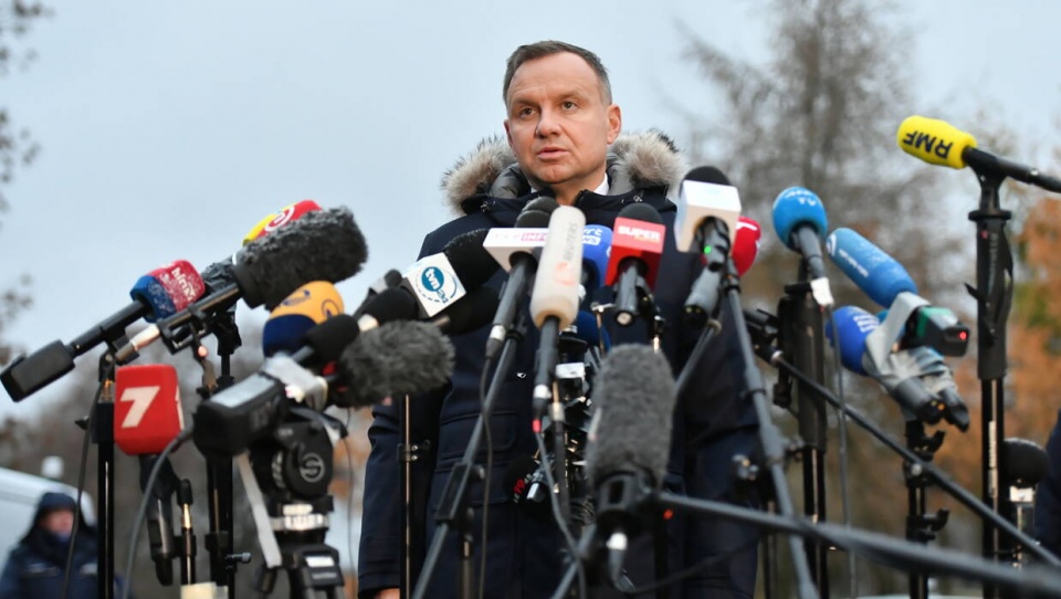 Prezydent Andrzej Duda w Przewodowie/fot. Wojtek Jargiło, PAP