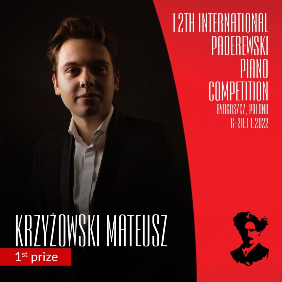 Mateusz Krzyżowski zwyciężył w Konkursie Paderewskiego