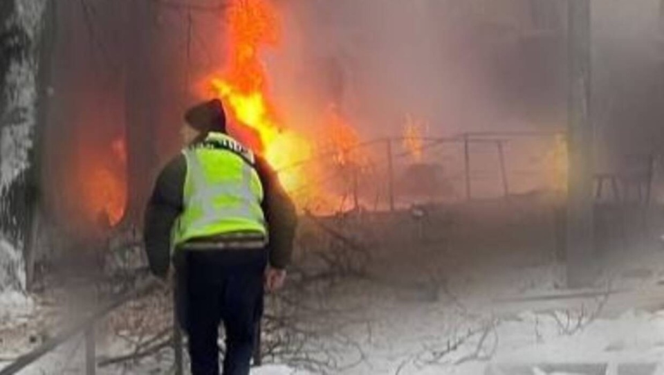 Kijów pod ostrzałem/fot. Główny Zarząd Policji Państwowej Ukrainy