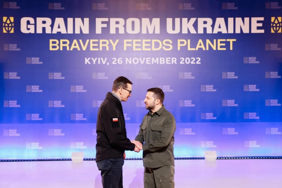 Premier uczestniczył w Kijowie w konferencji międzynarodowej „Grain from Ukraine – bravery feeds planet”/fot. Kancelaria Premiera, Facebook