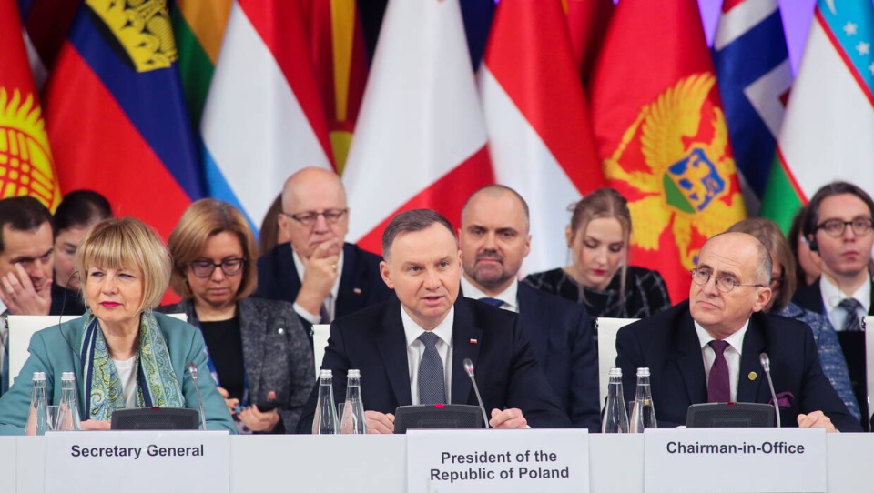 Prezydent Andrzej Duda podczas Rady Ministerialnej OBWE/fot. Roman Zawistowski, PAP