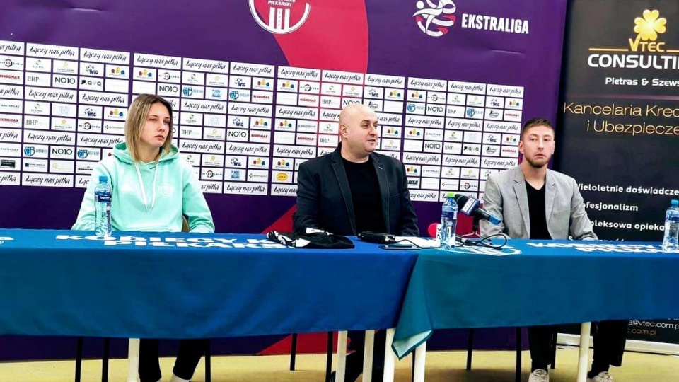 Maciej Gościniak (po prawej) nowym trenerem Sportis KKP. Fot.: Sportis KKP Bydgoszcz/Facebook