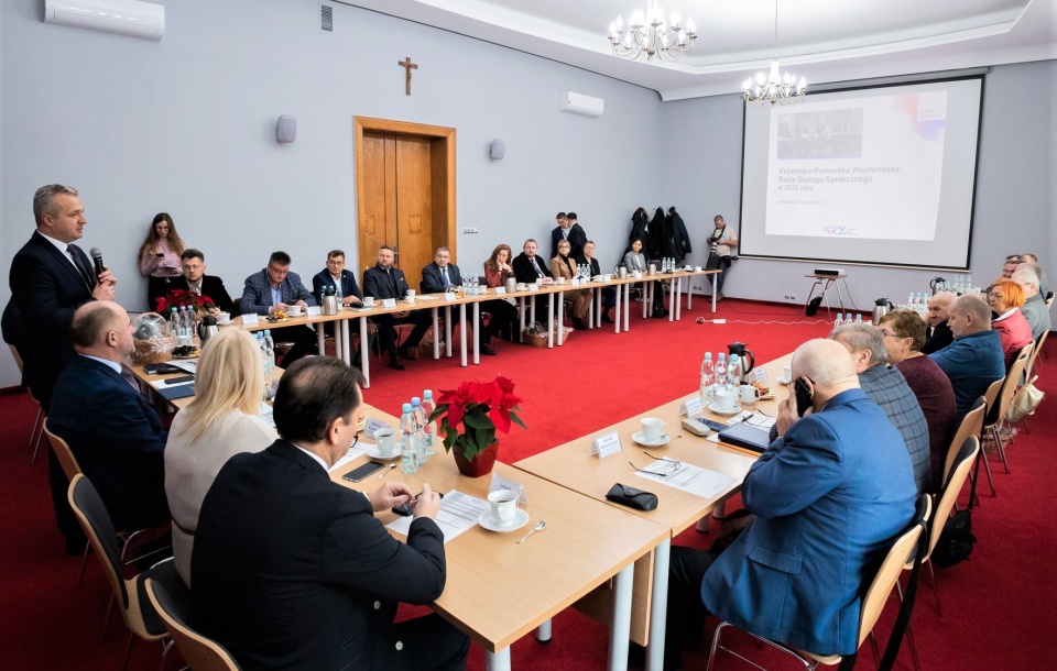 Spotkanie dla mediów przez posiedzeniem plenarnym K-P WRDS./fot. K-P UW Bydgoszcz