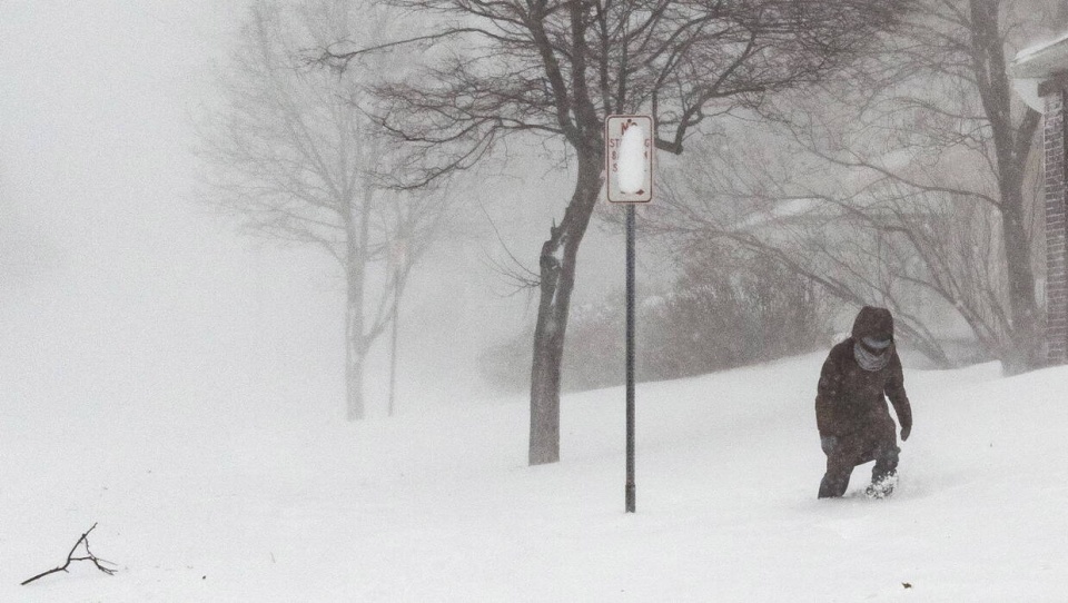 Śnieżyca w Buffalo/fot. PAP/EPA/ Jalen Wright