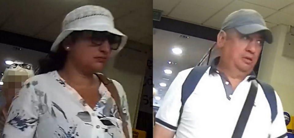 Według policji mężczyzna i kobieta przedstawieni na zdjęciach odpowiadają za kradzież, do której doszło w sklepie w Bydgoszczy/mat. KWP w Bydgoszczy