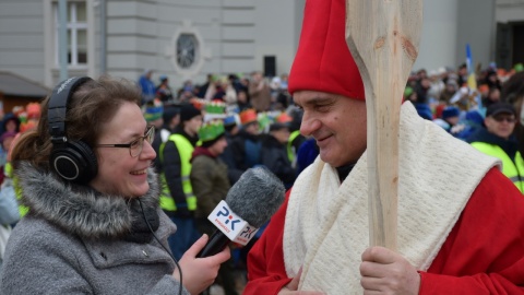 Biskup bydgoski Krzysztof Włodarczyk jako św. Wojciech/fot. Marcin Jarzembowski, diecezja.bydgoszcz.pl