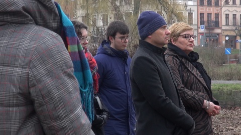 Bydgoskie obchody rocznicy wyzwolenia Auschwitz-Birkenau. (jw)