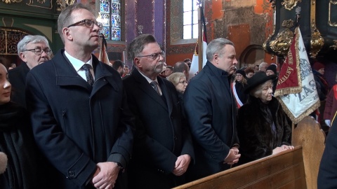 Uroczystości pogrzebowe Leonarda Pietraszaka w Bydgoskiej Katedrze. (jw)