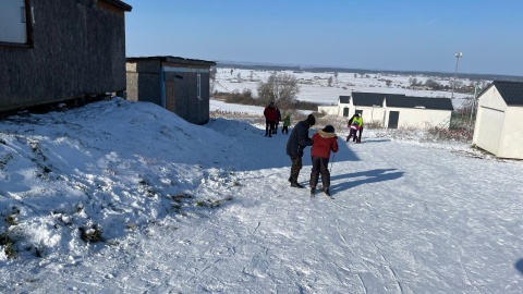 Narty w Unisławiu, „ośla łączka”/fot. Tomasz Kaźmierski