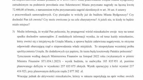 Radni PiS wystosowali do prezydenta miasta, Rafała Bruskiego oficjalnie pismo