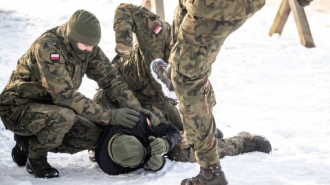 Kurs Force Protection. Poligon w Kijewie koło Torunia./fot. PAP/Tytus Żmijewski