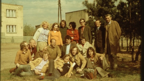 Kadr z radiowego życia śp. Andrzeja Krystka/fot. z archiwum Bartłomieja Krystka (1974 rok czyn społeczny)