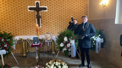 Ceremonia pogrzebowa Andrzeja Krystka./fot. Jarosław Kopeć