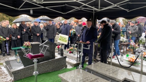 Ceremonia pogrzebowa Andrzeja Krystka./fot. Jarosław Kopeć