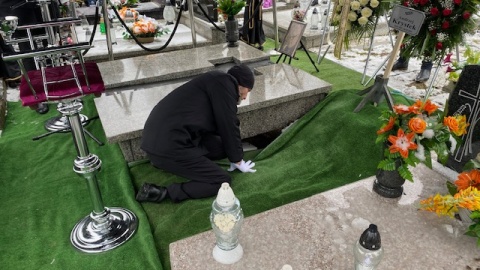 Ceremonia pogrzebowa Andrzeja Krystka./fot. Jarosław Kopeć