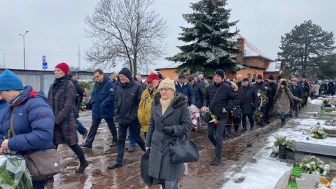 Ceremonia pogrzebowa Andrzeja Krystka./fot. Jarosław Kopeć