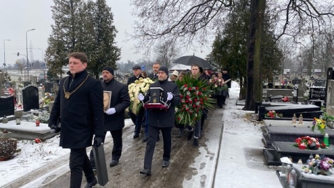 Ceremonia pogrzebowa Andrzeja Krystka./fot. Jarosław Kopeć