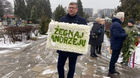 Ceremonia pogrzebowa Andrzeja Krystka./fot. Jarosław Kopeć