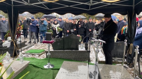 Ceremonia pogrzebowa Andrzeja Krystka./fot. Jarosław Kopeć