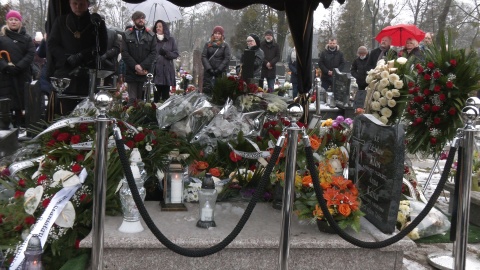 Ceremonia pogrzebowa Andrzeja Krystka. (jw)