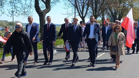 Pochód we Włocławku zorganizowany został przez Nową Lewicę i Polską Partię Socjalistyczną/fot. Marek Ledwosiński