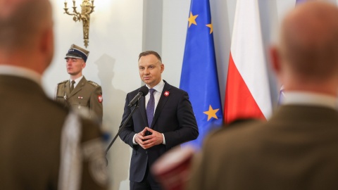 Prezydent Andrzej Duda mianował ośmiu oficerów Wojska Polskiego na stopnie generalskie i admiralski/fot. Marek Borawski/KPRP