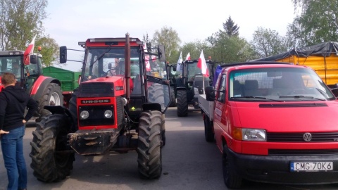 Protest rolników w Jaksicach/fot. Marcin Glapiak
