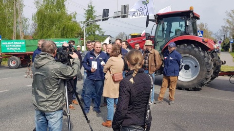 Protest rolników w Jaksicach/fot. Marcin Glapiak