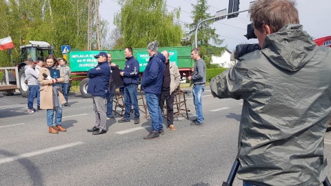 Protest rolników w Jaksicach/fot. Marcin Glapiak