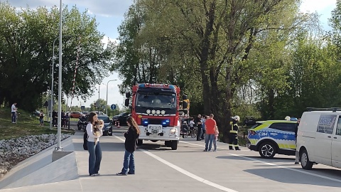 Prom Flisak prawdopodobnie wpłynął na mieliznę, przez co prawie 100 osób musiało zostać ewakuowanych/fot: Facebook/Bydgoszcz 998