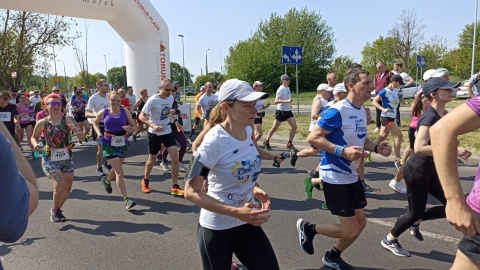 Prawie 2 tysiące osób stanęło na starcie niedzielnej imprezy, pt. „Run Toruń"/fot. Monika Kaczyńska