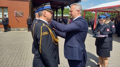 Imię starszego brygadiera Marka Misia nadano Ośrodkowi Szkoleniowemu Szkoły Podoficerskiej Państwowej Straży Pożarnej w Tylnej Górze koło Koronowa. To dzięki działaniom śp. Marka Misia powstał obiekt, który posiada specjalizację wodną i jako jedyny ośrodek w kraju organizuje kursy doskonalące dla operatorów sonarów - podkreślano podczas uroczystości/fot. Agata Raczek