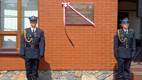 Imię starszego brygadiera Marka Misia nadano Ośrodkowi Szkoleniowemu Szkoły Podoficerskiej Państwowej Straży Pożarnej w Tylnej Górze koło Koronowa. To dzięki działaniom śp. Marka Misia powstał obiekt, który posiada specjalizację wodną i jako jedyny ośrodek w kraju organizuje kursy doskonalące dla operatorów sonarów - podkreślano podczas uroczystości/fot. Agata Raczek