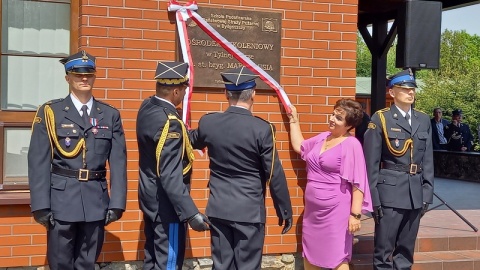 Imię starszego brygadiera Marka Misia nadano Ośrodkowi Szkoleniowemu Szkoły Podoficerskiej Państwowej Straży Pożarnej w Tylnej Górze koło Koronowa. To dzięki działaniom śp. Marka Misia powstał obiekt, który posiada specjalizację wodną i jako jedyny ośrodek w kraju organizuje kursy doskonalące dla operatorów sonarów - podkreślano podczas uroczystości/fot. Agata Raczek