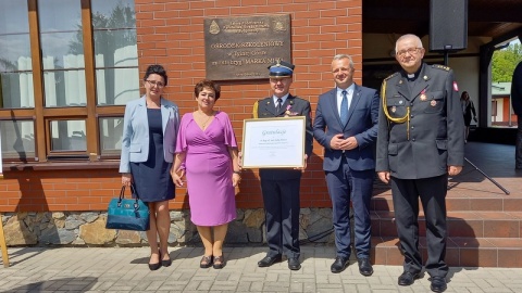 Imię starszego brygadiera Marka Misia nadano Ośrodkowi Szkoleniowemu Szkoły Podoficerskiej Państwowej Straży Pożarnej w Tylnej Górze koło Koronowa. To dzięki działaniom śp. Marka Misia powstał obiekt, który posiada specjalizację wodną i jako jedyny ośrodek w kraju organizuje kursy doskonalące dla operatorów sonarów - podkreślano podczas uroczystości/fot. Agata Raczek