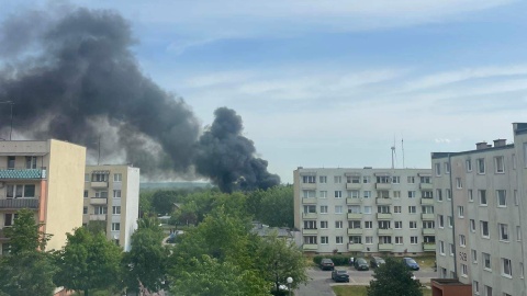 Dwa zastępy straży pożarnej gasiły ogień w Solcu Kujawskim/fot: Facebook/OSP w Solcu Kujawskim