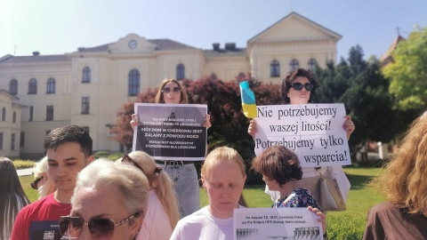 Manifestacja Ukraińców w Bydgoszczy/fot. Monika Siwak