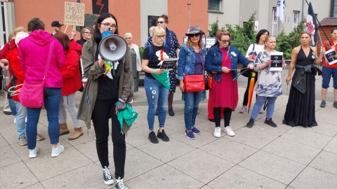 Protest środowisk feministycznych i lewicowych w Bydgoszczy/fot. Jolanta Fischer