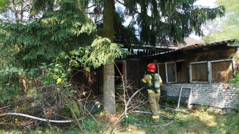 Tragiczny pożar w miejscowości Wójtowskie w powiecie włocławskim/fot. materiały strażaków