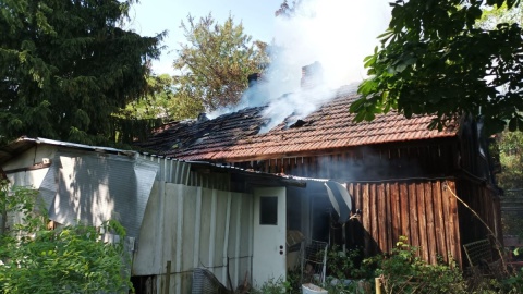 Tragiczny pożar w miejscowości Wójtowskie w powiecie włocławskim/fot. materiały strażaków