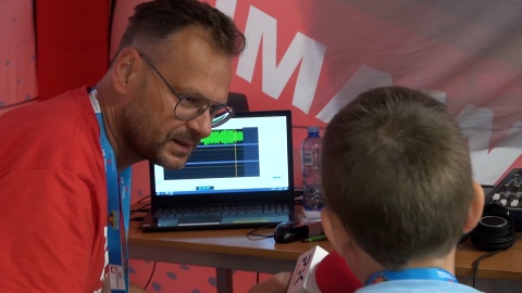 Tomasz Kaźmierski i przyszli radiowcy (jw)