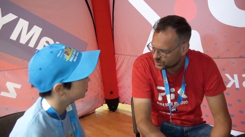 Tomasz Kaźmierski i przyszli radiowcy (jw)