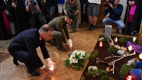 Prezydenci Polski i Ukrainy w Łucku oddali hołd ofiarom Zbrodni Wołyńskiej/fot. Radek Pietruszka, PAP