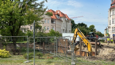 Budowa na placu Weyssenhoffa/fot. Tomasz Kaźmierski